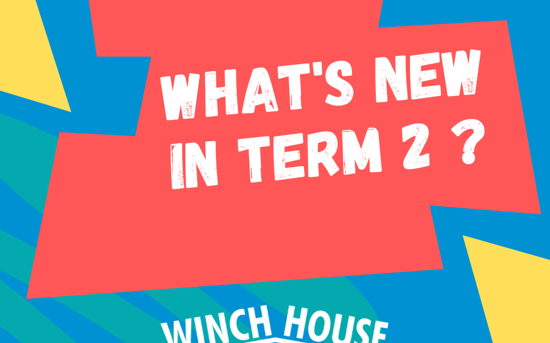 Sign saying "What's New in Term 2?"